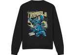 Lilo & Stitch - Felpa "Trouble"" Comic FüR Herren/Damen Unisex TV19879 (S) (Schwarz)"