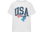 Lilo & Stitch - Maglietta "Usa"" Da Donna TV20029 (Xl) (Bianco)"