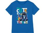 Lilo & Stitch - Maglietta "Cute But Trouble"" Per Ragazzi TV20086 (116) (Blu Reale)"