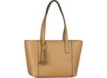 Tom Tailor Shopper In Denim Braun, Priya, Shopper Con Zip L, Cammello