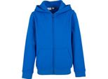 Build Your Brand - Felpa Con Cappuccio "Basic"" Con Zip A Tutta Lunghezza Per Bambini RW8949 (158-164) (Blu Vivo)"
