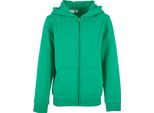Build Your Brand - Felpa Con Cappuccio "Basic"" Con Zip A Tutta Lunghezza Per Bambini RW8949 (158-164) (Verde Erba)"