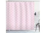 Abakuhaus Tenda Da Doccia Con Coniglietto Pasquale, Coniglietto Con Nastri, Tema Floreale Primaverile, Tenui Tonalità Rosa, Animali, 175 X 180 Cm, Rosa Cipria Champagne