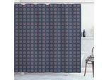 Abakuhaus Tenda Da Doccia Marocchina, Motivi Floreali Orientali Antichi In Tonalità Scure Ripetute, 175 X 180 Cm, Blu Cielo Scuro Multicolore
