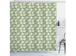 Abakuhaus Tenda Da Doccia Con Motivi Floreali, Margherite Su Pois, 175 X 180 Cm, Verde Pistacchio Avorio