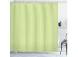 Abakuhaus Tenda Da Doccia A Righe, Motivo A Linee Verticali Monocromatiche, Stile Estivo Con Influenze Retrò, 175 X 180 Cm, Verde Mela E Bianco