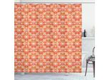 Abakuhaus Tenda Da Doccia Volk, Centrini Tradizionali Con Motivi Floreali Ispirati A Ornamenti Circolari In Stile Pizzo, 175 X 200 Cm, Arancione Bruciato Vermiglio