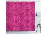 Abakuhaus Tenda Da Doccia Astratta, Motivi Geometrici A Forma Di Stella, 175 X 200 Cm, Magenta Scuro