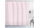 Abakuhaus Tenda Da Doccia Astratta, Piccole Gocce Colorate Su Sfondo Neutro, Motivo Raining In Tonalità Pastello, 175 X 200 Cm, Rosa Magenta Corallo