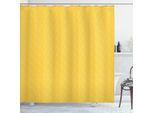 Abakuhaus Tenda Da Doccia Astratta, Motivi Bicolori Con Bordi Curvi, Motivi Geometrici Con Quadrati Curvi, Motivo Modernistico, 175 X 180 Cm, Senape E Bianco