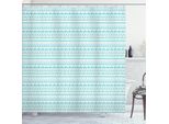Abakuhaus Tenda Da Doccia Blu Acqua, Sagome Di Onde Che Si Infrangono E Spruzzi Di Mare In Tempesta, 175 X 180 Cm, Blu Scuro Schiuma Di Mare