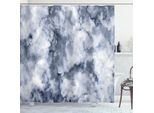 Abakuhaus Tenda Da Doccia In Marmo, Motivo Artistico Stilizzato Nuvoloso Con Effetto Nebbioso, 175 X 180 Cm, Blu Cadetto