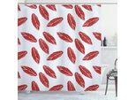Abakuhaus Tenda Da Doccia Con Foglie, Foglie Astratte Moderne E Ritmiche Su Sfondo Pastello Freddo E Tenue, 175 X 200 Cm, Azzurro Rubino