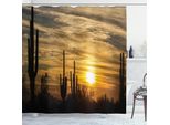 Abakuhaus Tenda Da Doccia Arizona, Orizzonte Dello Skyline Di Scottsdale Con Nuvole Spettacolari Sopra Le Piante Di Cactus, 175 X 240 Cm, Multicolore