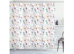 Abakuhaus Tenda Da Doccia Botanica, Garofano Giglio Fioritura Estiva Giardino Petali Rami Motivo Anemone, 175 X 220 Cm, Multicolore