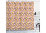 Abakuhaus Tenda Da Doccia Con Margherite, Petali Retrò Con Steli In Tonalità Rosa, Illustrazione In Stile Acquerello, 175 X 240 Cm, Multicolore
