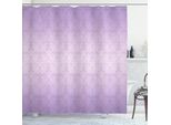 Abakuhaus Tenda Da Doccia Viola, Motivi Monocromatici Con Motivi Barocchi A Spirale, Stile Rinascimentale Vintage Revival, 175 X 180 Cm, Viola