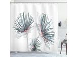 Abakuhaus Tenda Da Doccia Con Motivi Floreali, Effetto Xtray Illustrazione Con Fiori Della Passione Stampa Artistica Floreale, 175 X 200 Cm, Azzurro Grigio Blu Scuro