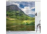 Abakuhaus Scozia Tenda Da Doccia, Sentiero Nelle Highlands Foto Verticale Paesaggio Nuvole Soffici Cielo Grigio, 175 X 200 Cm, Multicolore