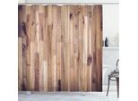 Abakuhaus Tenda Da Doccia In Legno Rustico, Motivo Tavole Invecchiate, Composizione In Stile Vintage, Fotografia A Tema Carpentiere, 175 X 180 Cm, Mandorla Prugna