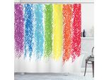 Abakuhaus Tenda Da Doccia Arcobaleno, Illustrazione Allegra E Semplice Con Colori Pastello, Linee Colorate, 175 X 200 Cm, Multicolore
