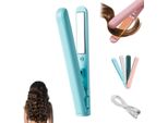 Mini Ferro Arricciacapelli Con Doppio Scopo Per Capelli Corti Raddrizzatore Da Viaggio Per Donne E Uomini, Mini Ferro Arricciacapelli Per Capelli Lucidi