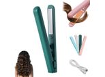 Mini Ferro Arricciacapelli Con Doppio Scopo Per Capelli Corti Raddrizzatore Da Viaggio Per Donne E Uomini, Mini Ferro Arricciacapelli Per Capelli Lucidi