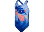 Speedo - Costume Da Bagno "Placement 1"" Per Bambina GT8413 (74) (Blu/Rosa)"