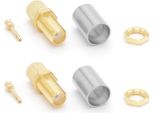 Spina Coassiale 5D Sma A Crimpare Tipo Rf 50Ohm Per Cavo Coassiale 5D-FB LMR300 RG-59 RG-6U RG-8X Confezione Da 2 Di Rangeful
