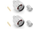 Spina A Vite N 5D Rf 50Ohm Per Cavo Coassiale 5D-FB LMR300 RG-59 RG-6U RG-8X Confezione Da 2 Pezzi Di Rangeful