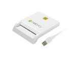 Techly Compact /Writer USB2.0 White I-CARD CAM-USB2TY Smart Card Reader Indoor