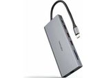 Hub Usb Nanocable 10.16.4612 Grigio 100 W