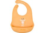 Lätzchen STERNTALER Silikonlätzchen Giraffe Kaya, Baby, gelb (ocker), Silikon, Lätzchen