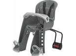 Polisport Bilby Junior Ff Seggiolino Anteriore Per Bambini Montaggio Su Telaio - Grigio Scuro/Argento