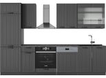 Vicco Cucina Componibile Fame-Line, 300 Cm , Pl Antracite, Grigio Scuro/Antracite