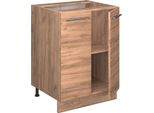 Vicco Mobiletto Base Cucina Fame-Line, 60 Cm , Pl Rovere, Quercia Dorata/Quercia Dorata