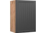 Vicco Pensile Da Cucina Fame-Line, 50 Cm, Grigio Scuro/Quercia Dorata
