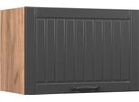 Vicco Pensile Da Cucina Fame-Line, 60 Cm Piatto, Grigio Scuro/Quercia Dorata