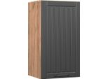 Vicco Pensile Da Cucina Fame-Line, 40 Cm, Grigio Scuro/Quercia Dorata