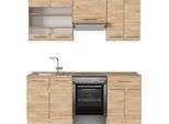 Vicco Cucina Componibile Fame-Line, 200 Cm , Pl Rovere, Quercia Dorata/Quercia Dorata