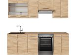 Vicco Cucina Componibile Fame-Line, 240 Cm , Pl Rovere, Quercia Dorata/Quercia Dorata