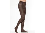 Thermostrumpfhose ROGO, Damen, Gr. 4/46, braun, 75% Baumwolle, 22% Polyamid, 3% Elasthan, Strumpfhosen