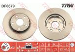 2X Disco Freno Trw DF6679 Per Toyota Auris (NZE18_ ZRE18_) Auris Estate (_E18_)