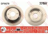 2X Disco Freno Trw DF6678 Per Honda Accord Viii (Cu) Accord Viii Estate 57 2Mm