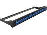 Delock - Patch Panel - Rack Montierbar - Sc Sm X 24 - Schwarz, Blau - 1U - 48.3 Cm (19")"