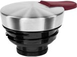 Emsa N4120200 Caraffa Sottovuoto Emsa Soft Grip, 1,0 Litri, Acciaio Inox / Rosso Vino