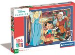 Clementoni Puzzle 104 Pezzi Superkolor Pinocchio 25756