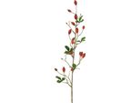 Decorazione Floreale Artificiale Countryfield Rosa Canina Rossa 83Cm Ramo Artificiale