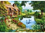 Puzzle Bluebird Puzzle Cottage By The Lake - 1000 Teile