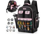 Zaino Porta Attrezzi Vevor, 56 Tasche, Organizzatore Di Utensili, Zaino Con Scomparto Per Laptop, Zaino Da Cantiere, Borsa Porta Attrezzi Per Elettricisti, Riparatori E Termotecnici